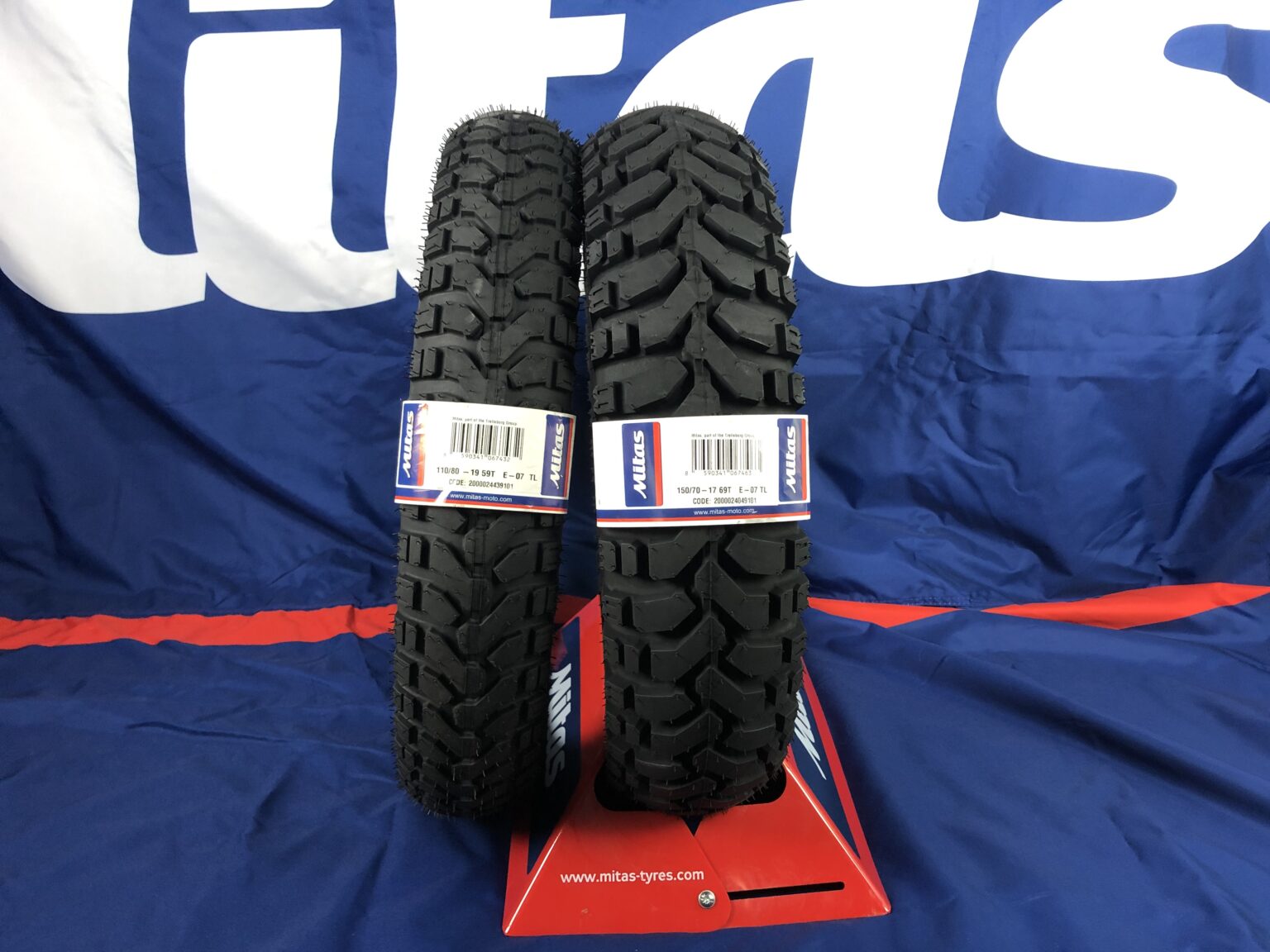 Mitas Dual Sport or DAKAR Version E07 Tire Sets GatorRimZ