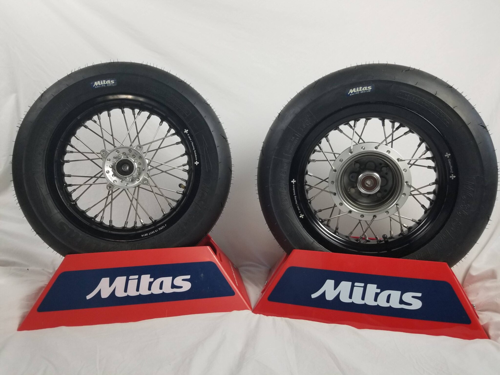 TTR125 12″ Disc Front and Rear Built Wheels with OEM hubs, 2.15″, 2.50
