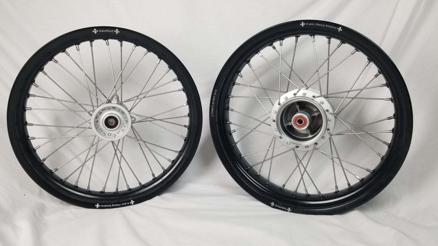 Yamaha TTR125F 17″ built wheels complete with OEM hub, 2.50″ , 3.00 ...