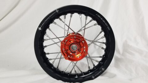 KTM50 complete built wheels with OEM hubs, 10" x 1.60" black rim - Image 2